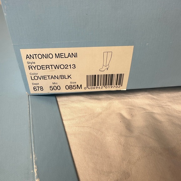 Antonio Melani Leopard Print Knee-High Boots Size 8.5 - Picture 3 of 17